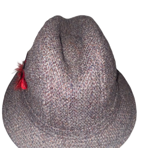 Vintage Hat Mens Medium Wool Tweed Walking Bucket Union Made in USA Retro - Picture 6 of 13